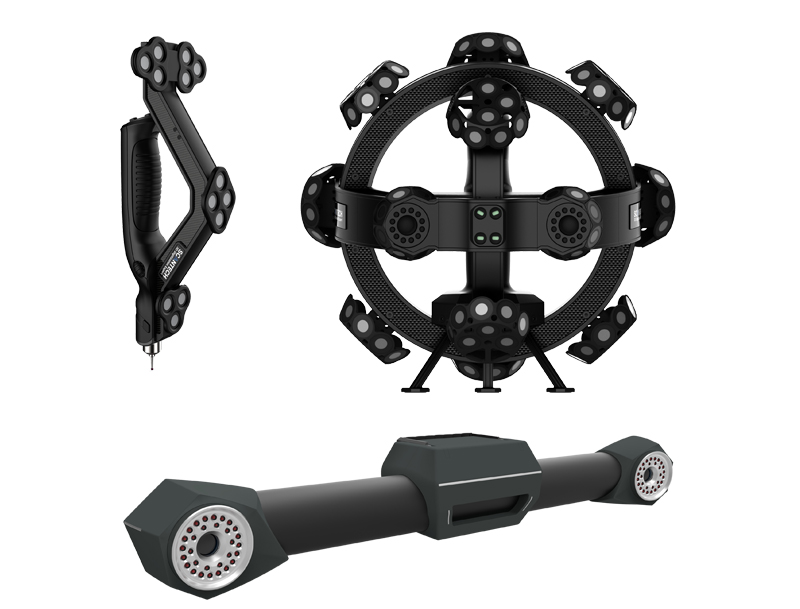 TrackScan跟踪式三维扫描系统，无需贴点即可进行高精度三维扫描。结合了红蓝双色激光扫描技术和灵活高效的接触式光笔测量功能，可快速、准确地采集物体整体尺寸和关键部位的高精度三维数据。&nbsp;&nbsp;基 &nbsp;本 &nbsp;参 &nbsp;数型号TrackScan-P22扫描模式R标准扫描模式…